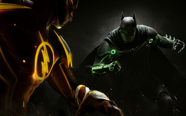 Batman greenlantern fight darkroom blackbackground #2 free wallpaper - medium preview image