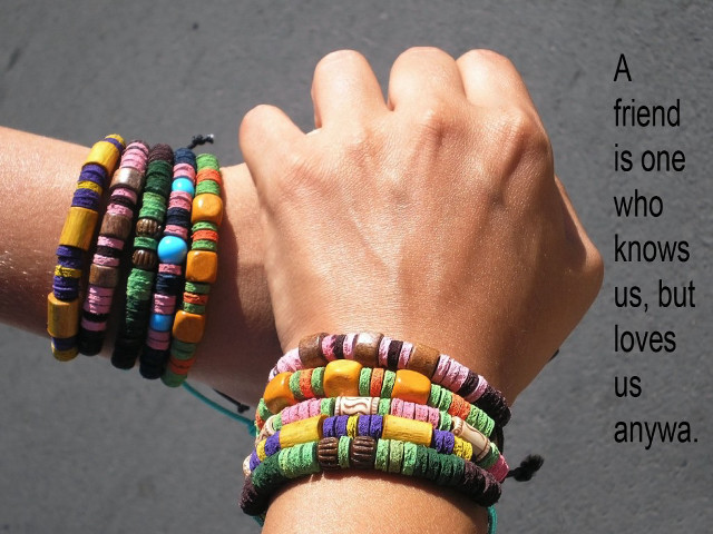 Friend knows us bracelet quote free wallpaper - medium preview image