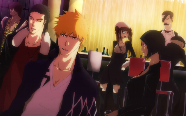 Group bar drinks man standing free wallpaper - medium preview image