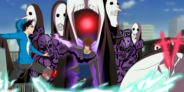 Cartoon man ghosts red light free wallpaper - medium preview image