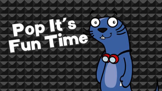 Cartoon cat pop funtime checkered free wallpaper - medium preview image