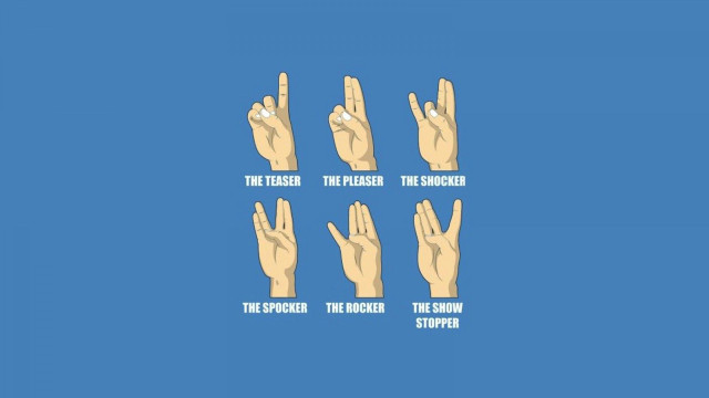 Hand gestures poster shock art free wallpaper - medium preview image