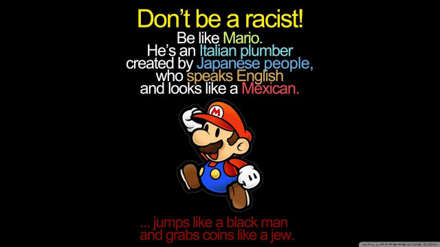 Mario bros quote black background free wallpaper - medium preview image