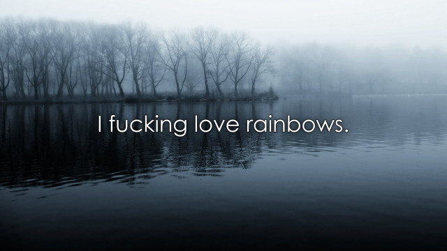 Lake trees quote i fucking free wallpaper - medium preview image