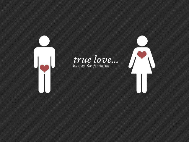 True love hearts couple black free wallpaper - medium preview image