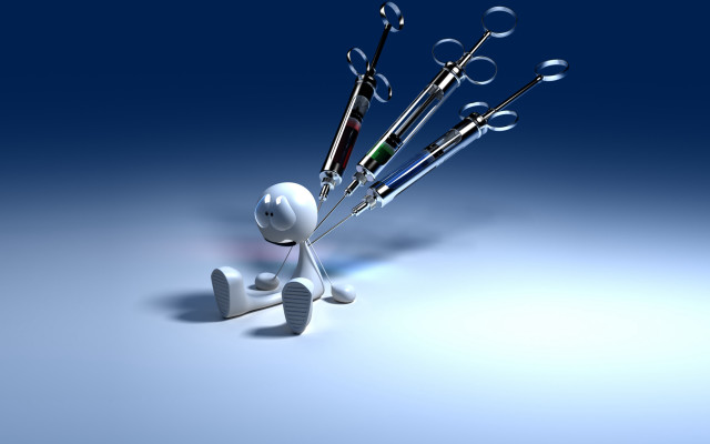 Person walking medical equipment bubbles free wallpaper - medium preview image