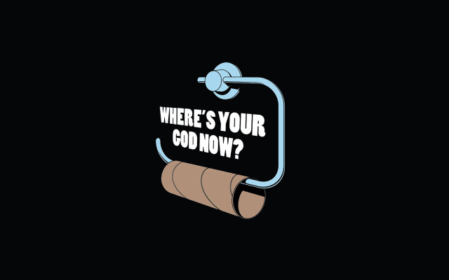 Toilet paper roll sign black free wallpaper - medium preview image
