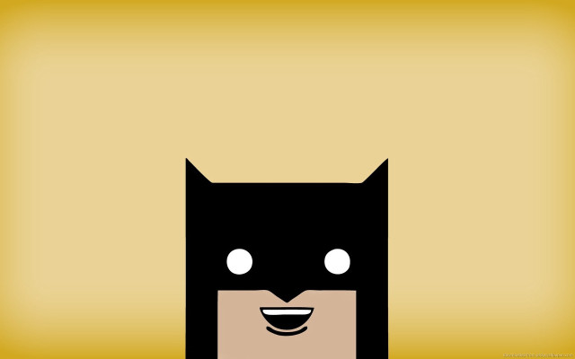 Batman mask smile yellow background #3 free wallpaper - medium preview image