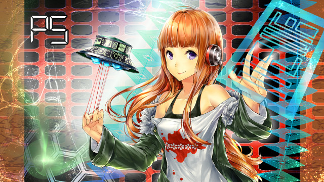 Girl headphones hat cellphone book free wallpaper - medium preview image