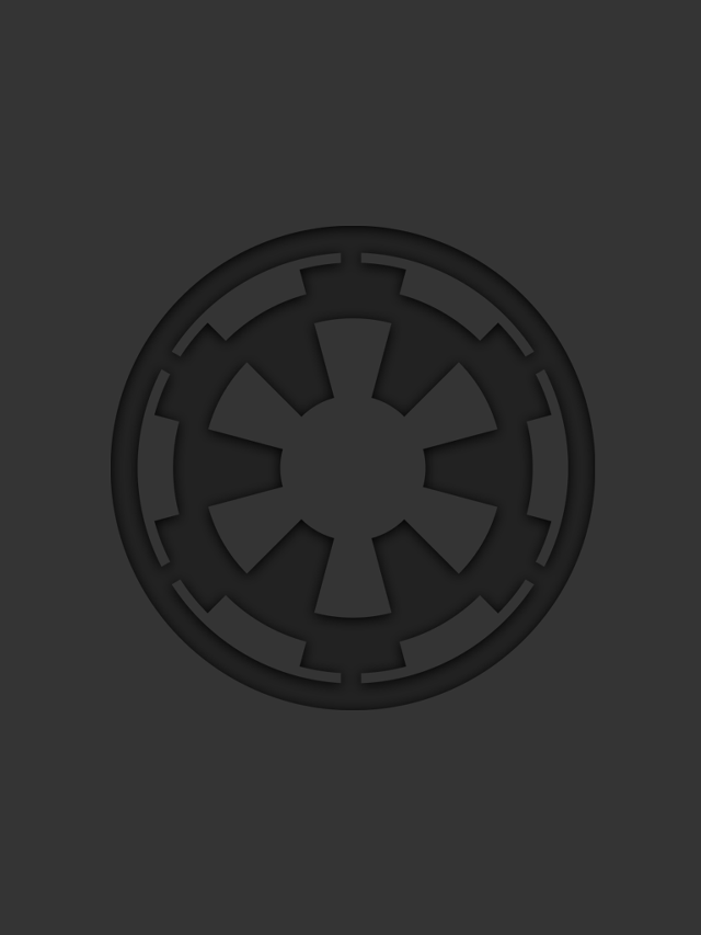 Star wars symbol holography monochrome free wallpaper - medium preview image