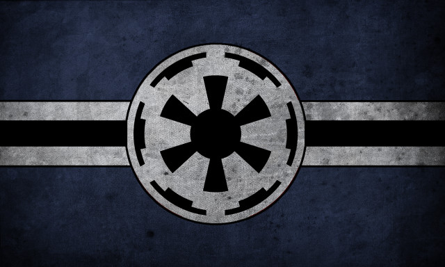 Star wars emblem darkblue white free wallpaper - medium preview image