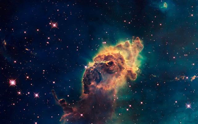 Large star cluster bright green #5 free wallpaper - medium preview image