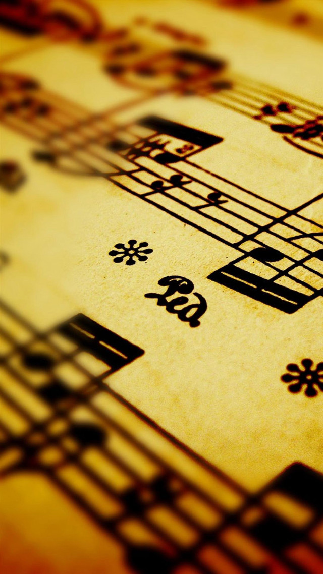 Musical notes sheet paper pen free wallpaper - medium preview image