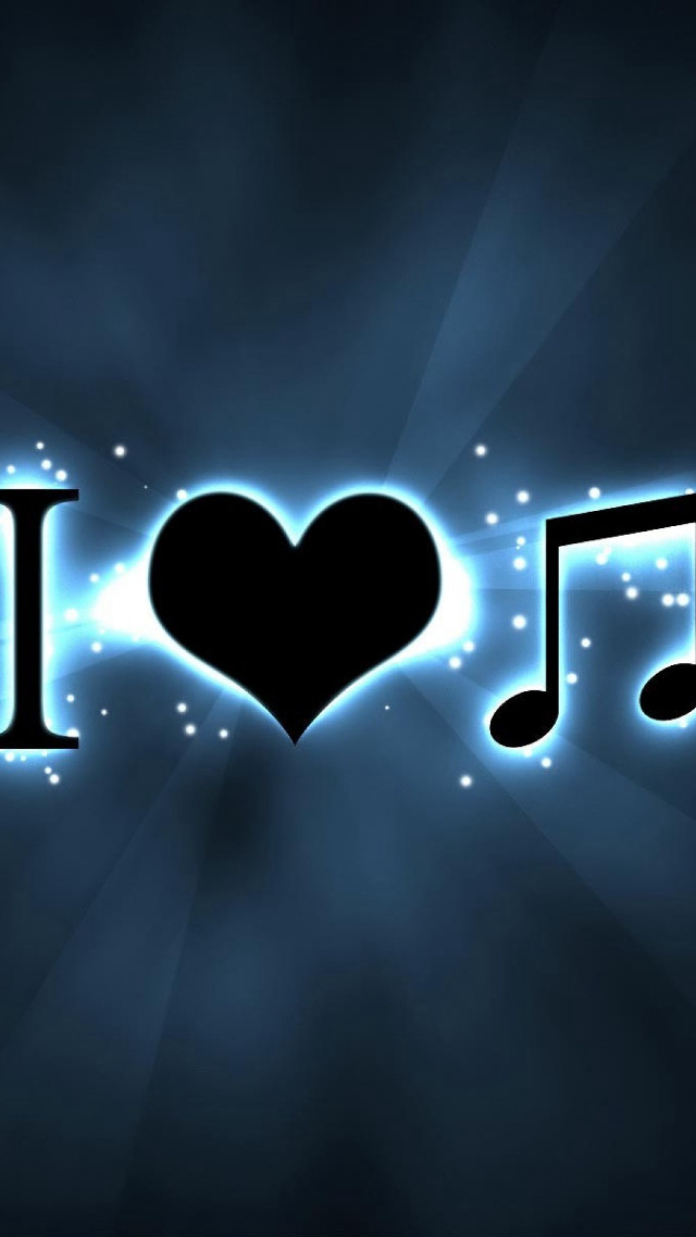 Heart shaped music note i free wallpaper - medium preview image