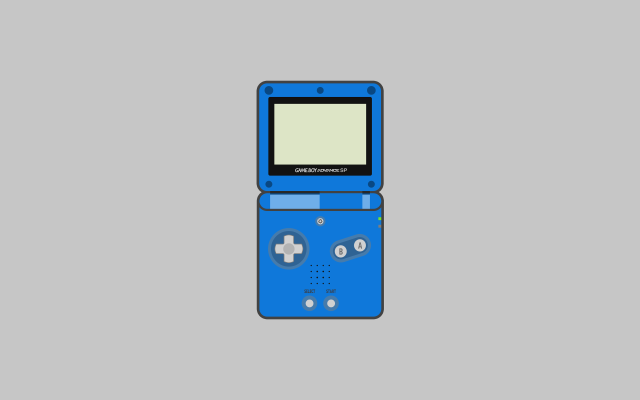 Blue gameboy white screen gray free wallpaper - medium preview image
