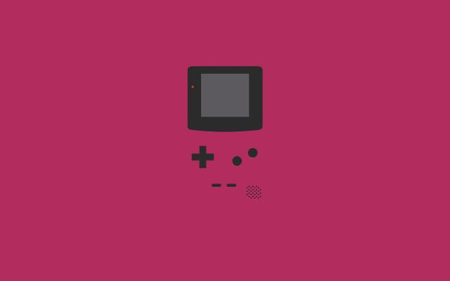 Pink background gameboy cross screen free wallpaper - medium preview image