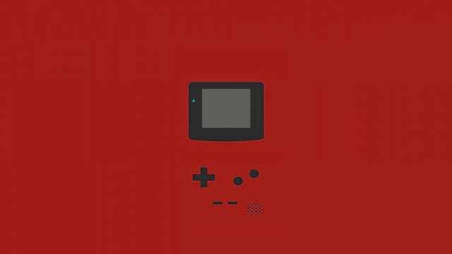 Red background black white gameboy free wallpaper - medium preview image