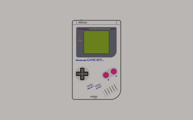Gameboy green screen red button free wallpaper - medium preview image