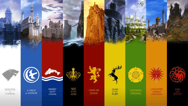 Dragon castle banners logos gameofthrones free wallpaper - medium preview image
