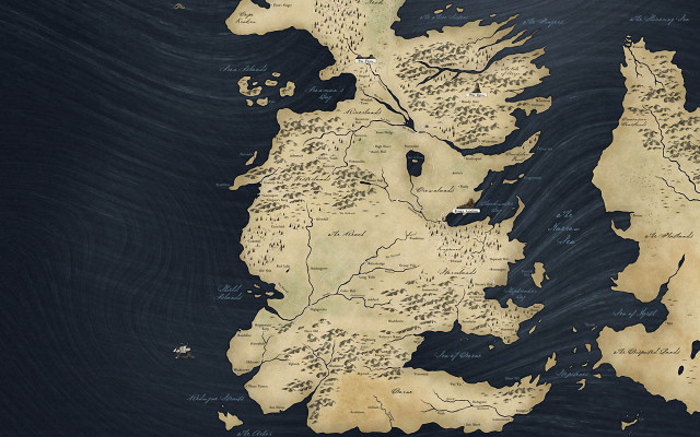 Middle earth map land water free wallpaper - medium preview image