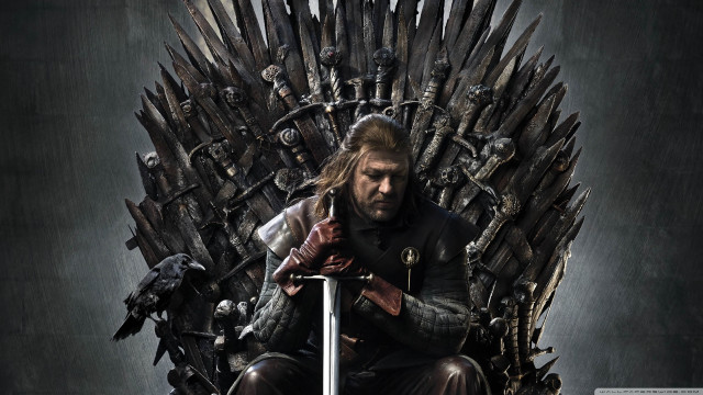 Man sitting iron throne sword #5 free wallpaper - medium preview image