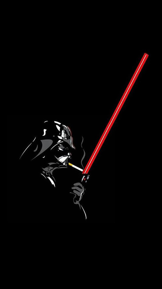 Darth vader red lightsaber black free wallpaper - medium preview image