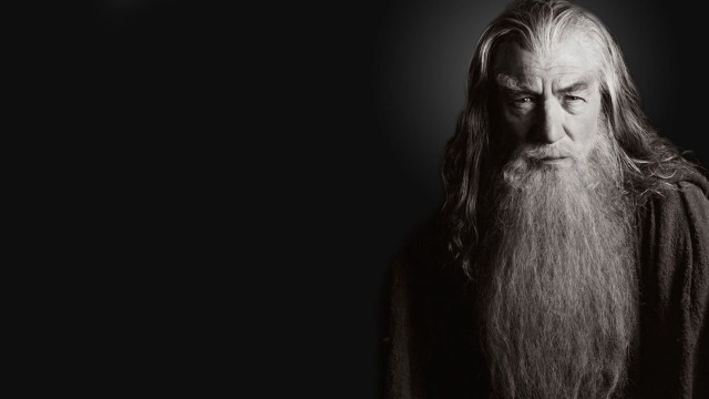 Man long beard robes dark free wallpaper - medium preview image