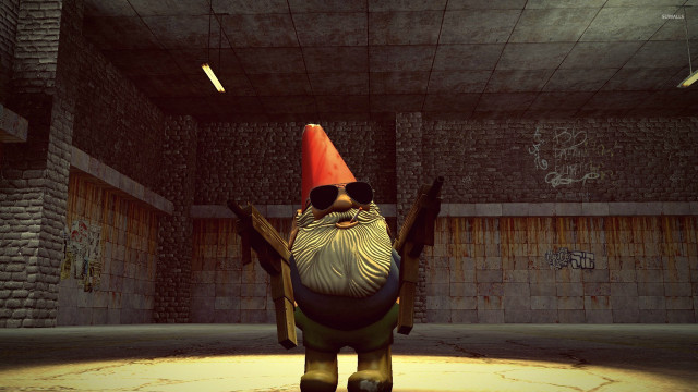 Cartoon character red hat sunglasses free wallpaper - medium preview image