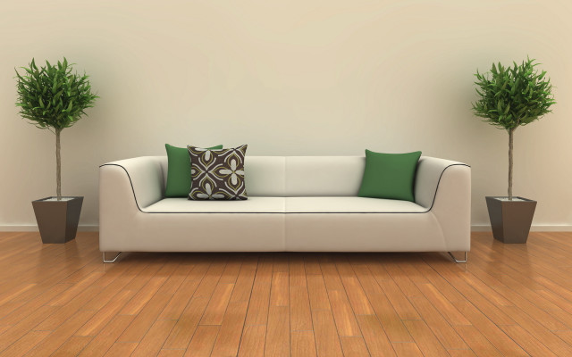 Couch plants pillow back sides free wallpaper - medium preview image