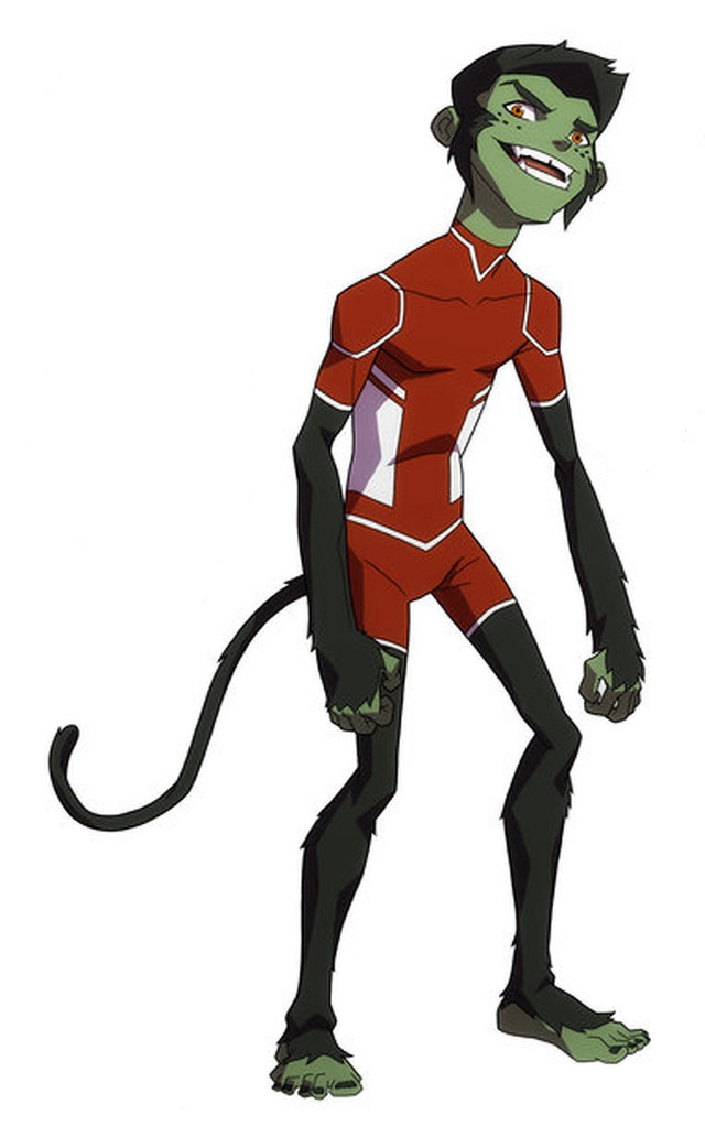 Monkey red uniform black tail free wallpaper - medium preview image