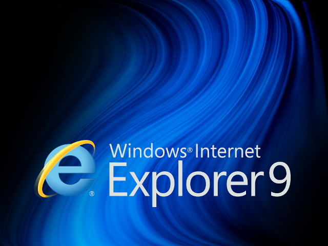 Blue wave internet explorer #9 free wallpaper - medium preview image