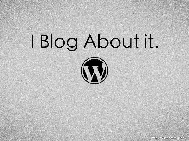 Wordpress logo i blog conceptual free wallpaper - medium preview image