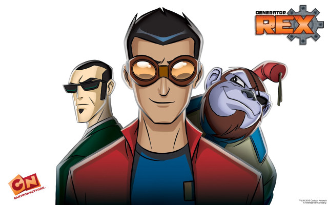 Cartoon two men glasses dog free wallpaper - medium preview image