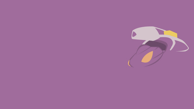 Purple background bird flying yellow free wallpaper - medium preview image