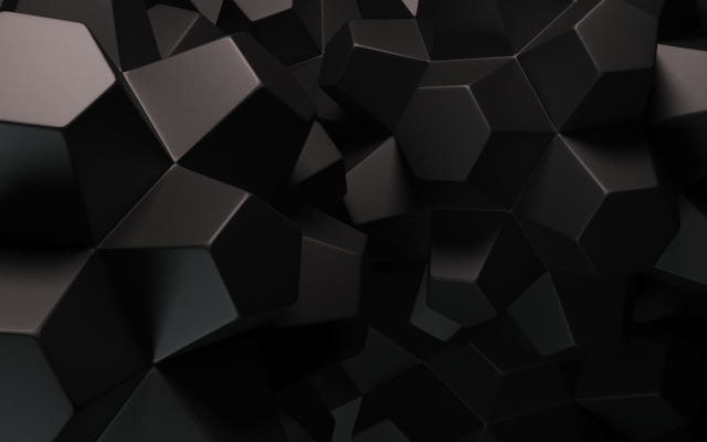 Black background cubes different sizes free wallpaper - medium preview image