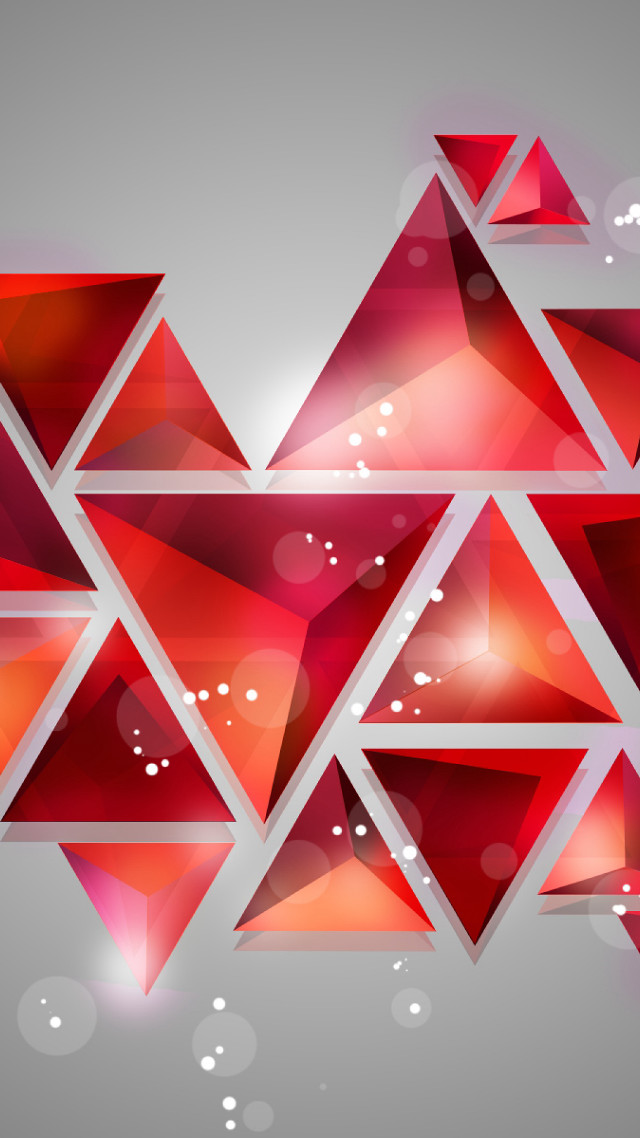 Red abstract background triangles bubbles free wallpaper - medium preview image