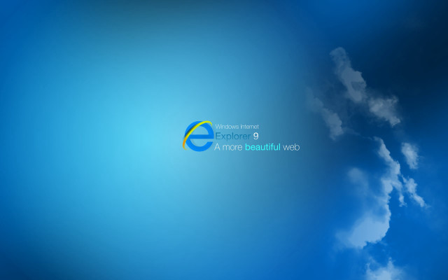 Blue sky clouds logo says free wallpaper - medium preview image