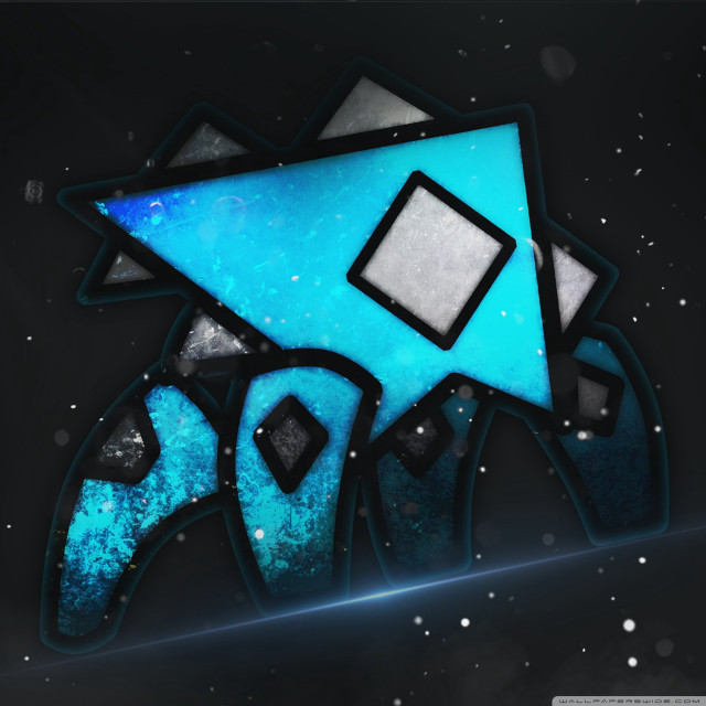 Blue black abstract design square free wallpaper - medium preview image