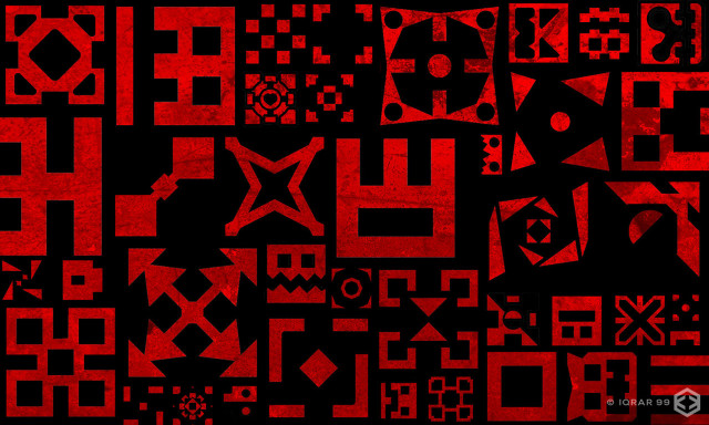Red black pattern background white free wallpaper - medium preview image