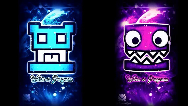Cartoon couple black purple background free wallpaper - medium preview image