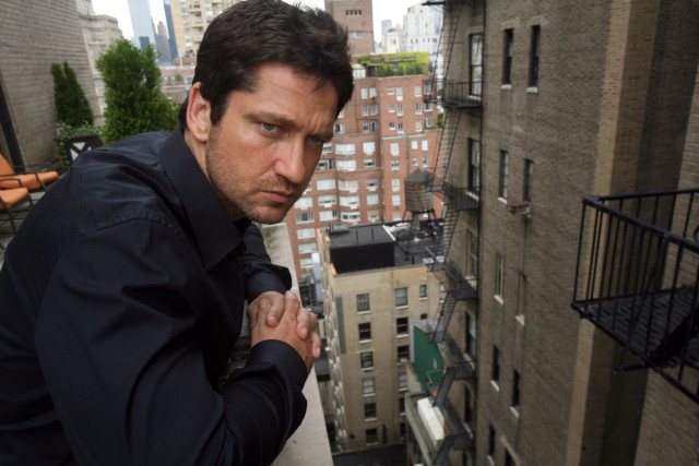 Man black shirt balcony cityscape free wallpaper - medium preview image