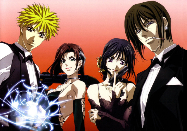 Group people red background light free wallpaper - medium preview image