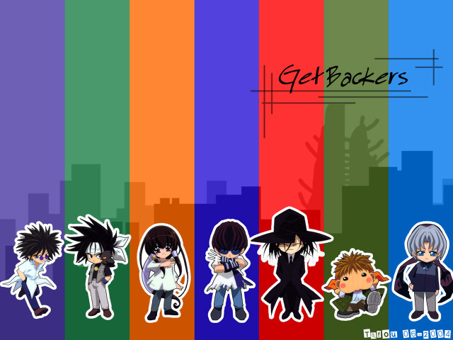 Anime group rainbow background get free wallpaper - medium preview image