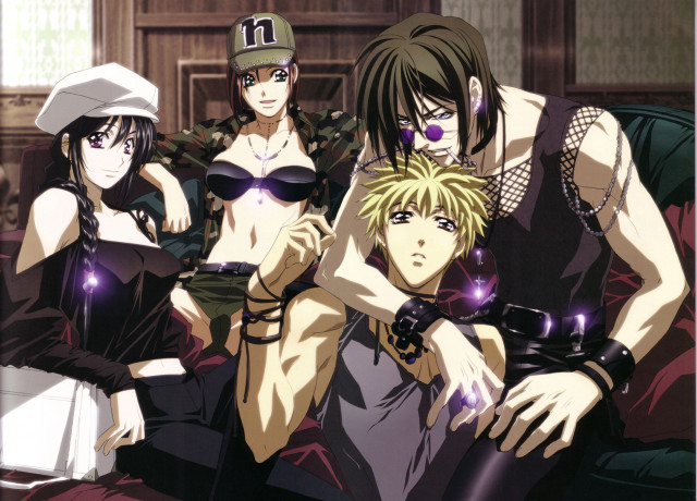 Anime characters couch window hat free wallpaper - medium preview image
