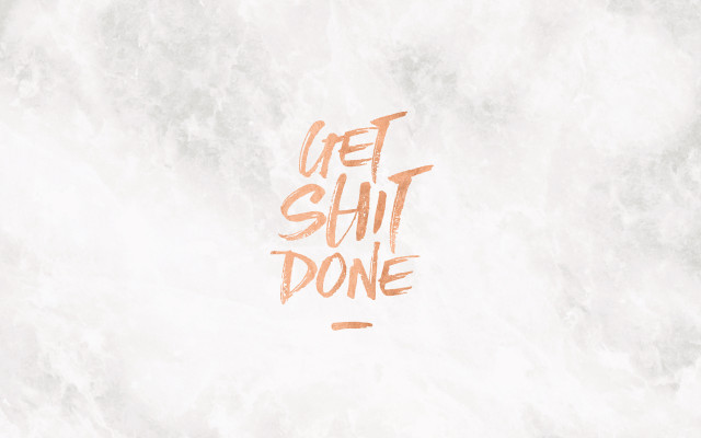 White orange wall quote brush free wallpaper - medium preview image
