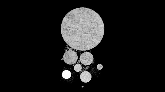 Clock black background white face free wallpaper - medium preview image