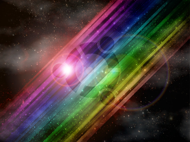 Rainbow background star light black free wallpaper - medium preview image