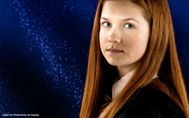 Redhair woman lookingup rain magic free wallpaper - medium preview image
