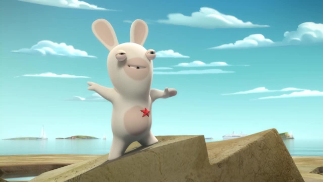 Cartoon rabbit rock star arms free wallpaper - medium preview image