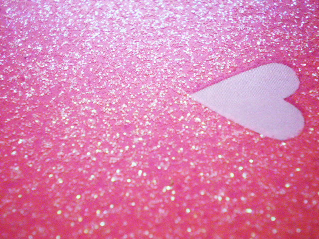 Heart paper pink glitters white free wallpaper - medium preview image